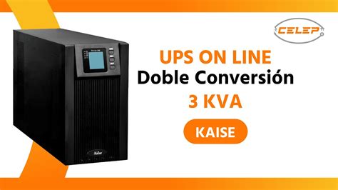 UPS On line de Doble Conversión de 3 kva Marca Kaise YouTube