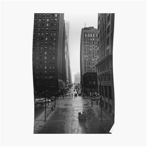 Chicago Streets Urban Poster For Sale By Mohamed Gabr Redbubble