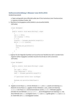 Software Engineering Prozessmodellierung Bungsblatt Seite