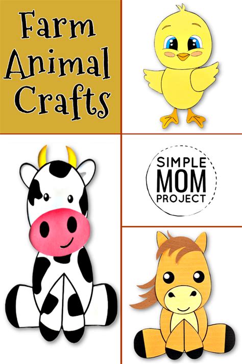 Printable Farm Animal Craft Templates