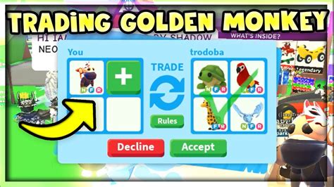 What People Trade For NEON GOLDEN MONKEY In Adopt Me Roblox Adopt Me