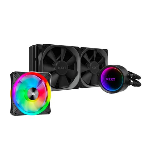 Bundle Nzxt Kraken X53 240mm Rgb Liquid Cpu Cooler Corsair Ql120 120mm Rgb Pwm Case Fan