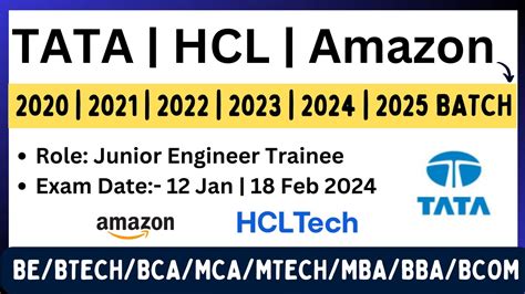 Tata Hcl Biggest Hiring Batch