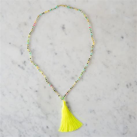 The Gilded Cabinet Tassel Necklaces Neon The Gilded Cabinet