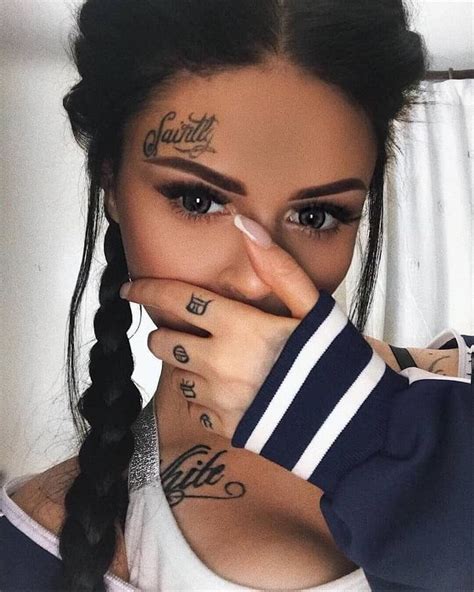 Words Face Tattoo Ideas Girl Face Tattoo Small Face Tattoos Face