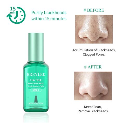 BREYLEE Blackhead Mask Step 1 Blackhead Pore Minimization Step 2 Skin