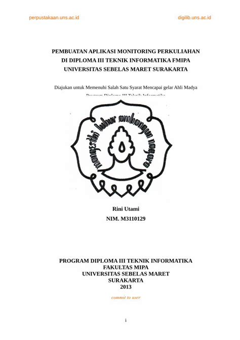 Pdf Pembuatan Aplikasi Monitoring Perkuliahan Di Step Is To