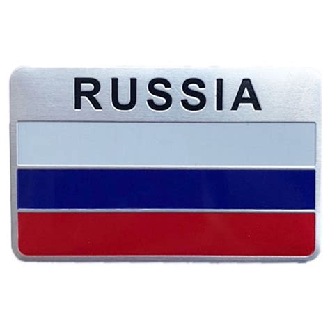 Nuolux Russia Car Emblem Sticker National Flag Bumper Badge Decal Car