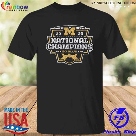 Michigan Wolverines 2023 Cfp National Champions Go Blue Shirt Hoodie