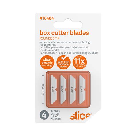 Slice® Box Cutter Blades Rounded Tip Universal Industrial Supply