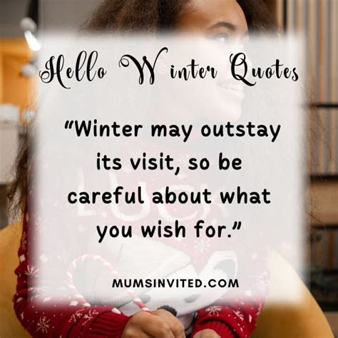 71 Hello Winter Quotes To Warm Your Heart This Season (2024) - Mums Invited