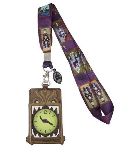 Haunted Mansion Stretching Room Portraits Loungefly Cardholder Lanyard