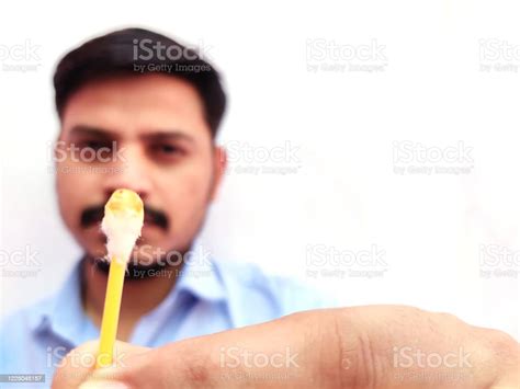 Man About To Clean His Ears Using Qtip Cotton Swab Hygiene Essentials