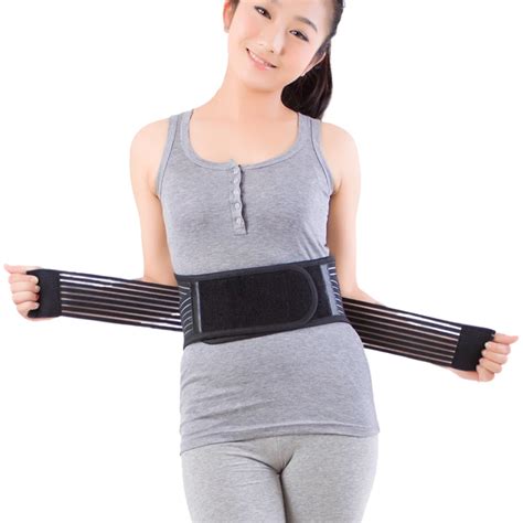 Elastic Adjustable Tourmaline Self Heating Waist Belt Orthopedic Lumbar