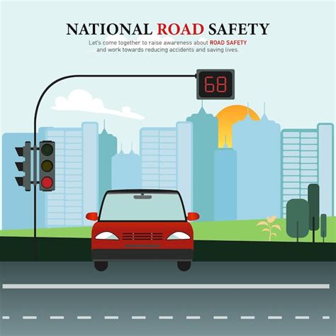 Premium Vector Road Safety Day Is An Awareness Day Dedicated To