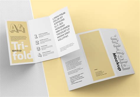 Trifold Brochure Mockup Graphic By Bourjart Creative Fabrica