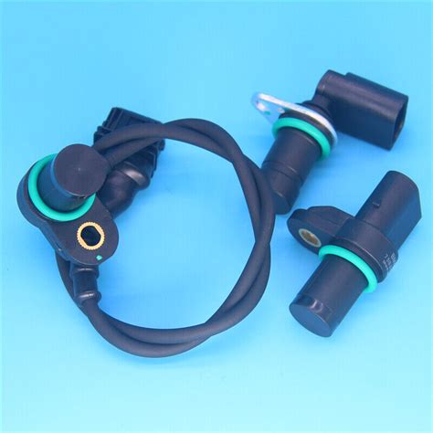 Set Of 2 Engine Camshaft And 1 Crankshaft Position Sensors Fit Bmw 325xi 2001 2005 Ebay