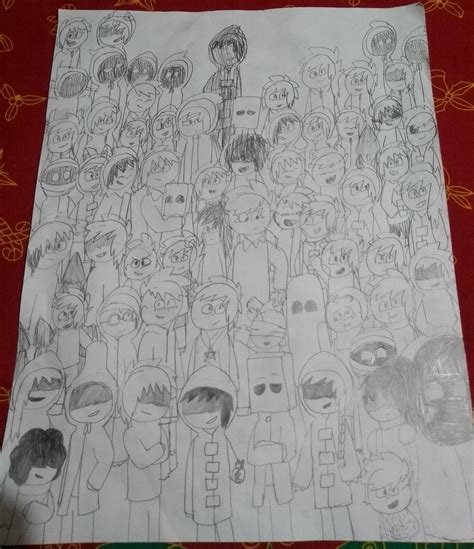 All the characters from little nightmares and all the ocs I've done ...