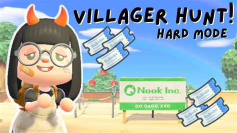 Acnh Hard Mode 4 Plot Villager Hunt Youtube