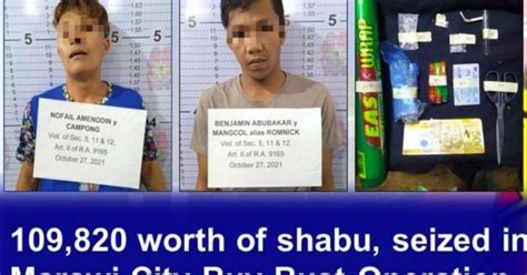 2 Drug Peddlers Yield P100 K Shabu In Marawi Philippine News Agency