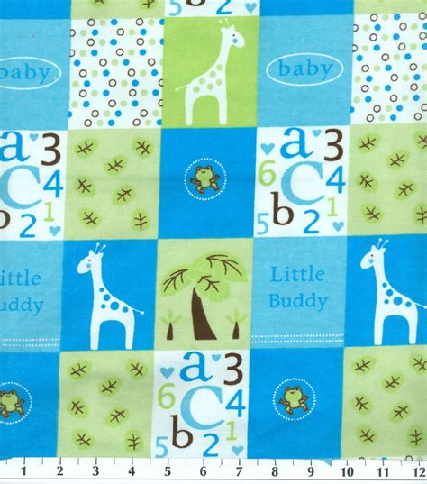 Baby Boy Flannel Fabric Sold By The Yard