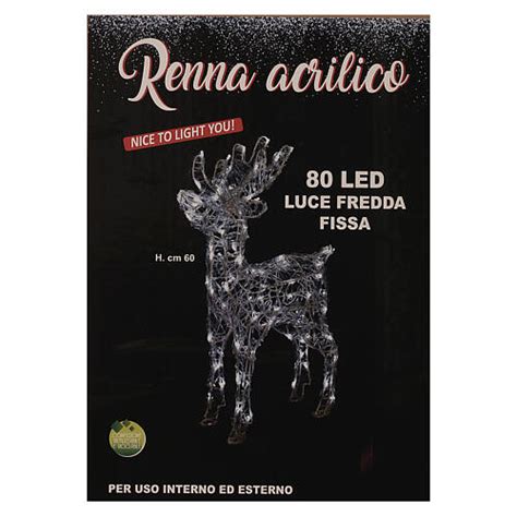 Renna Acrilico Led Bianco Freddo Int Est H Cm Vendita Online Su