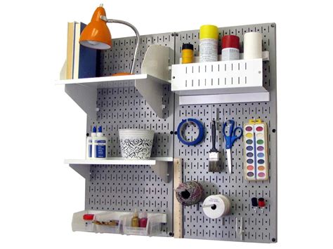 Wall Control Pegboard Hobby Craft Pegboard Organizer Storage Kit with ...