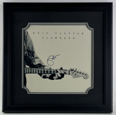 Lot Detail Eric Clapton Signed Slowhand Record Album In Framed Display Jsa Loa