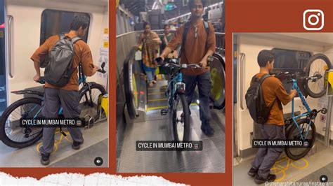 Video Of Man Travelling With Bicycle In Mumbai Metro Goes Viral