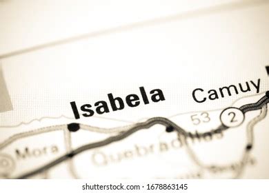 Isabela Puerto Rico On Map Stock Photo 1678863145 | Shutterstock