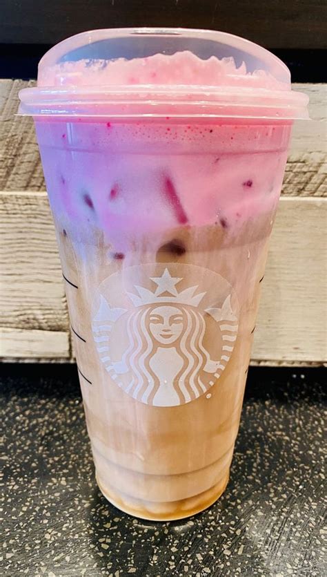 50 Starbucks Drinks For Your Next Order Iced Blonde Espresso Topped With Strawberry