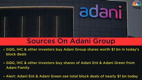 Cnbc Tv18 On Twitter Gqg Ihc And Other Investors Buy Adani Group