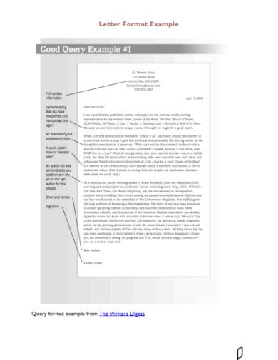 Query Letter - 25+ Examples, Word, Google Docs, Apple Pages, How to ...