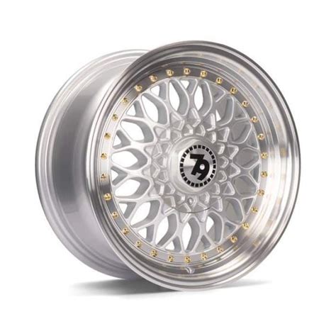 Seventy Sv E Silver Polished Lip And Inch Alloy Wheels Set