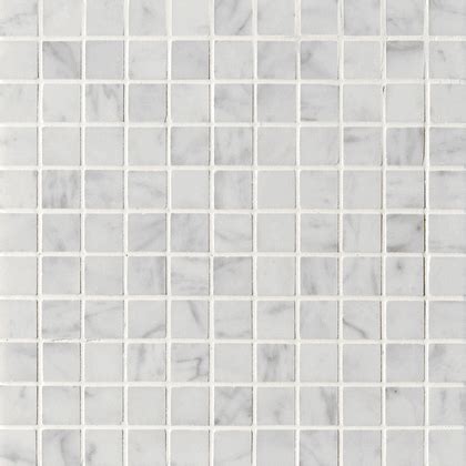 Carrara Bianco Square X Honed Marble Mosaic Tile