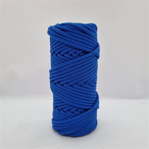 Corda Náutica de Polipropileno 2mm Rolo 100 metros Cor Azul