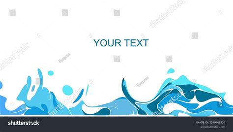 World Water Day Theme Background Blank Stock Vector (Royalty Free ...