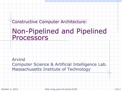 Ppt Constructive Computer Architecture Non Pipelined And Pipelined