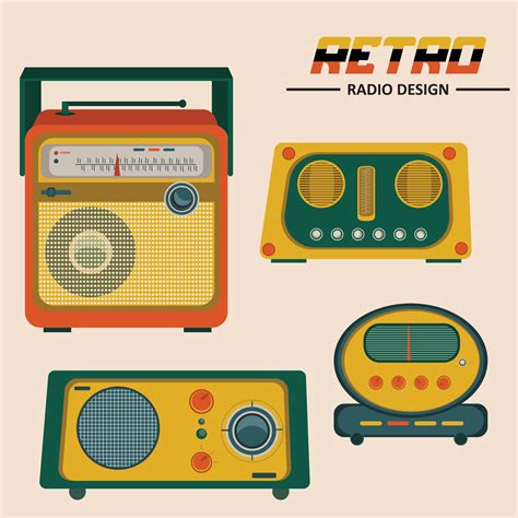 Retro radio design vector illustration 11421019 Vector Art at Vecteezy