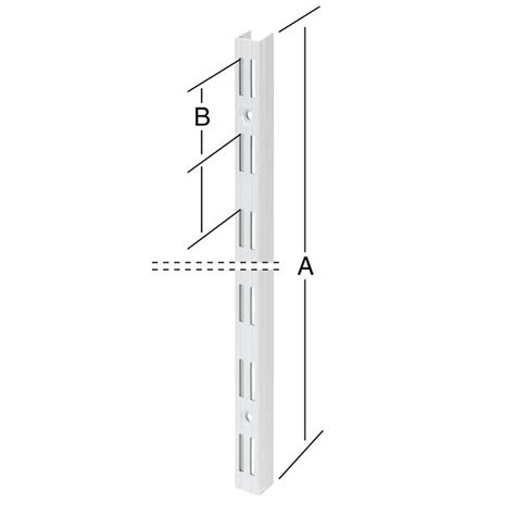 Vormann Wandschiene 500 x 50 zweireihig weiß VE 10 Stück 062104050W