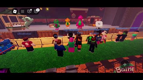 Barneys Halloween Party Live Roblox Part Youtube