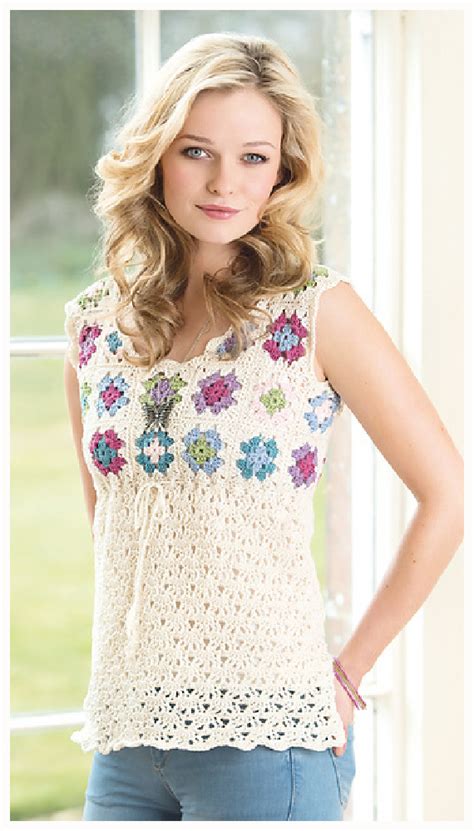 Crochet Granny Square Top Pattern Free At Michael Slocumb Blog