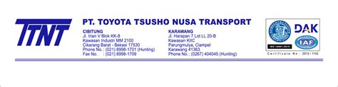 Working At Pt Toyota Tsusho Nusa Transport Company Profile And