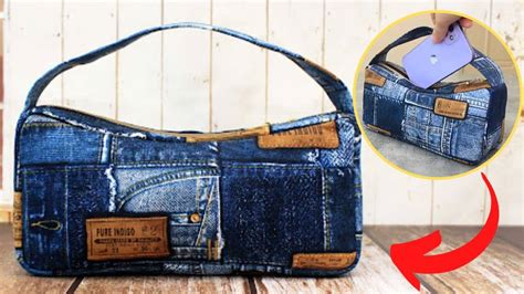 Easy Denim Pouch Bag Sewing Tutorial