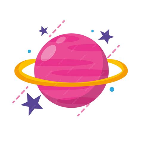 Icono Del Planeta Saturno Estilo De Dibujos Animados Vector De Stock Porn Sex Picture