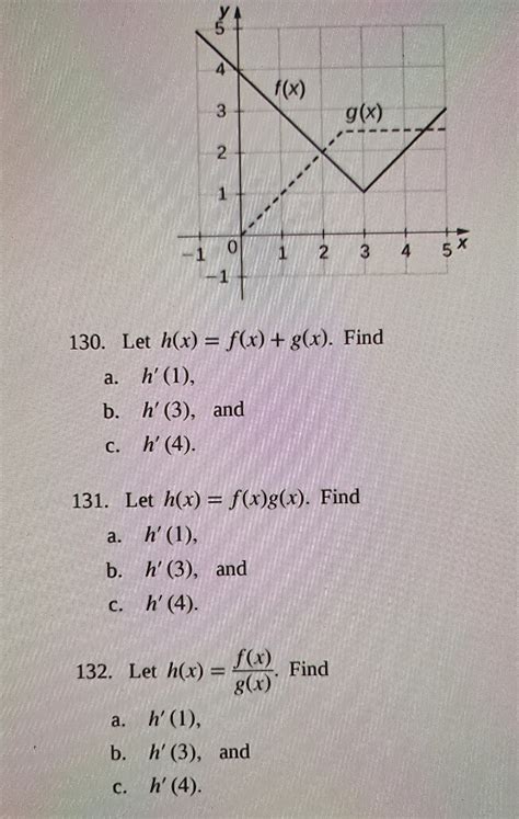 Solved Let H X F X G X Finda H 1 B H 3 Chegg