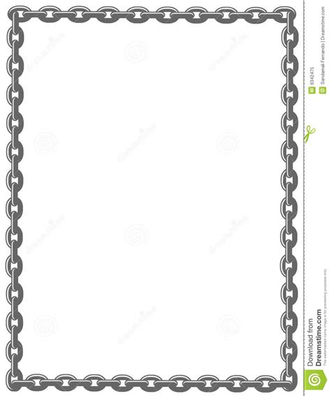 Chain Link Border Clip Art