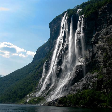 Waterfall | One of the Geirangerfjord's waterfalls at wester… | Flickr