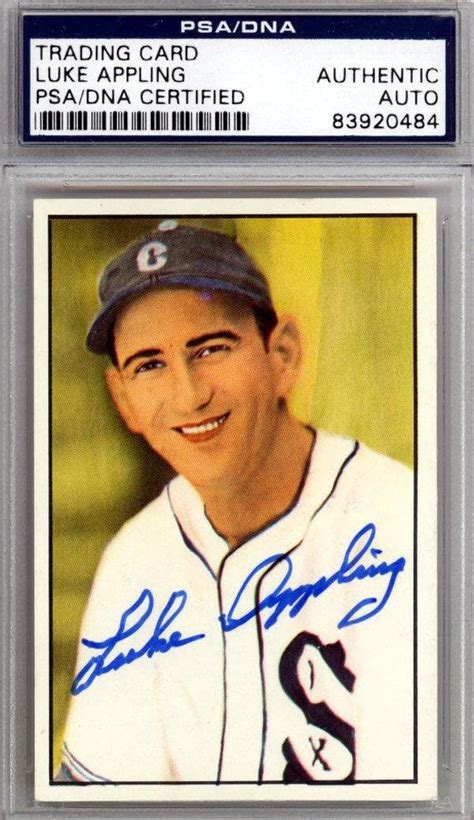 Luke Appling Autographed Diamond Classics Card White Sox