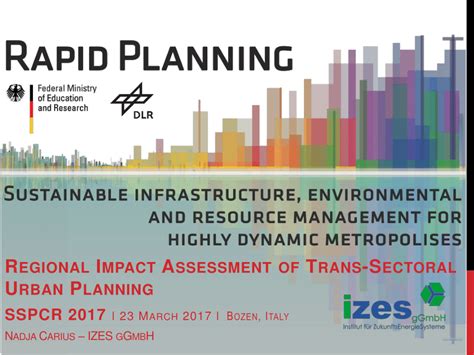 Pdf Regional Impact Assessment Of Trans Sectoral Urban Planning